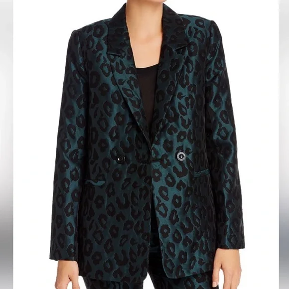 ANINE BING Madeline Blazer in Emerald sz XS - Picture 3 of 5